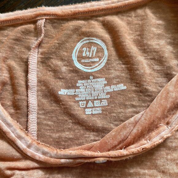 Maurice’s | Women’s Orange Burn Out Tee | Size Small | 0697 - Picture 4 of 8